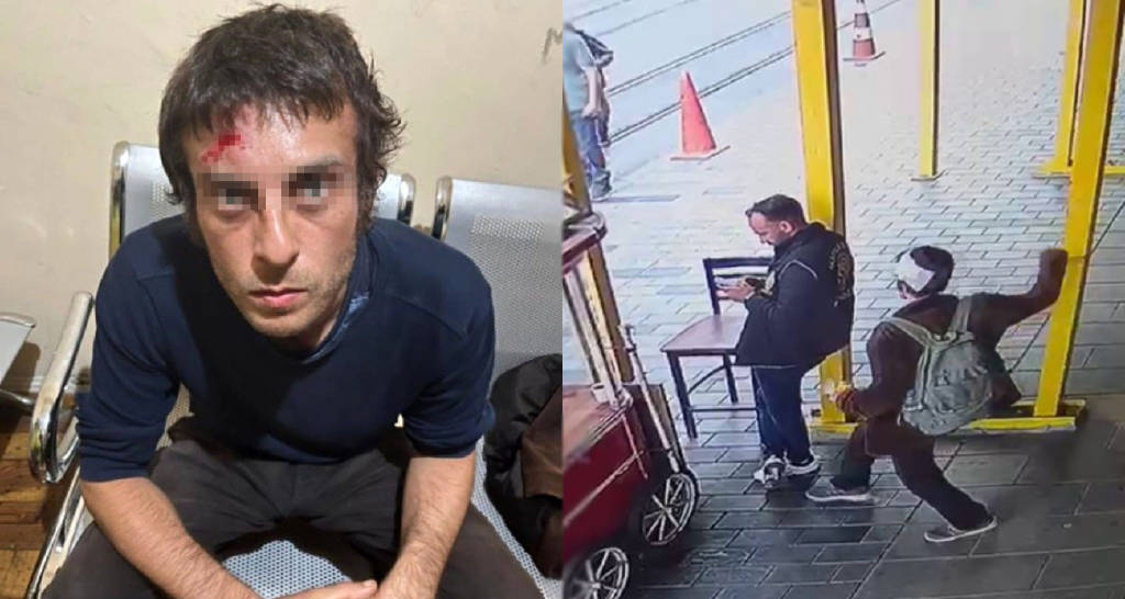 Arkasından yanaşmıştı! İstiklal Caddesi'nde polisi ensesinden bıçaklayan saldırgan yakalandı…
