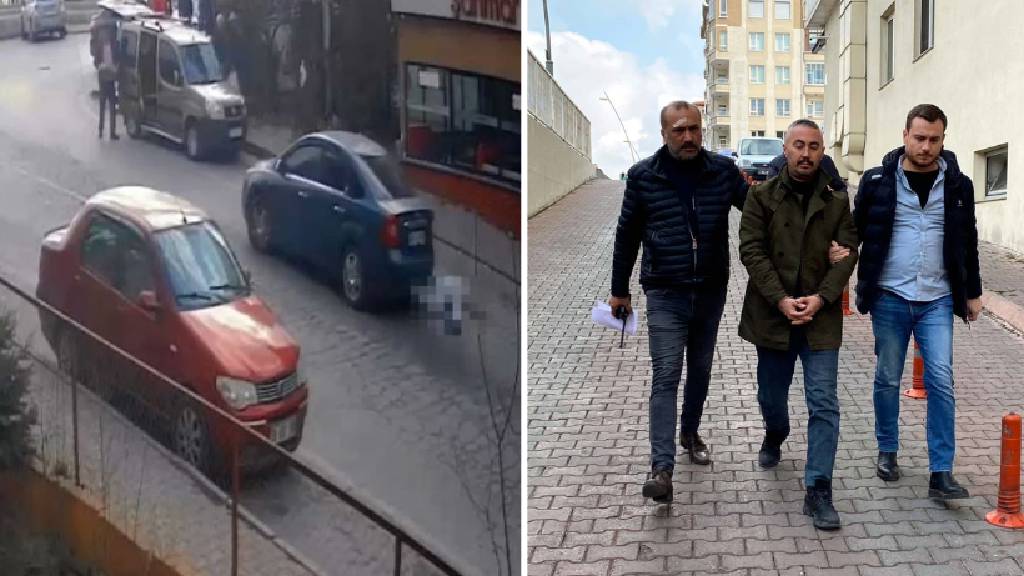 Kendisini döven eniştesine kurşun yağdırdı, ardından otomobiliyle ezdi!