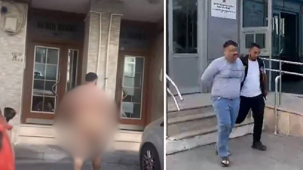 İstanbul'da şaşkınlık yaratan anlar! Sokakta çırılçıplak gezdi...