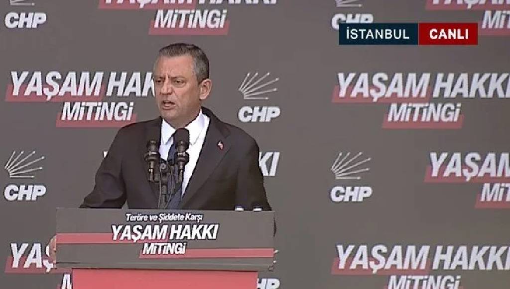 CHP’den teröre karşı Beşiktaş’ta miting! Özgür Özel: 'Meydan okuyoruz!'