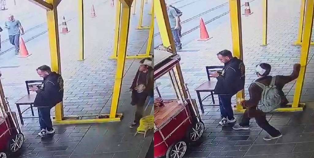 İstiklal Caddesi’nde polise saldırmıştı… Aylar önce çektiği tehdit videosu ortaya çıktı