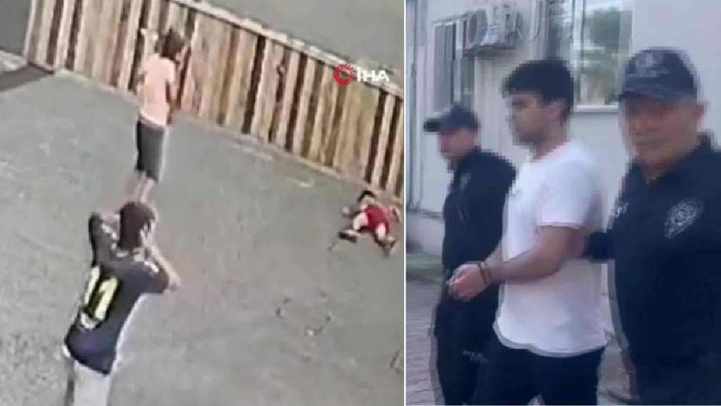 Gürültü yaptığı gerekçesiyle yumruk attığı küçük çocuğu yere fırlattı!