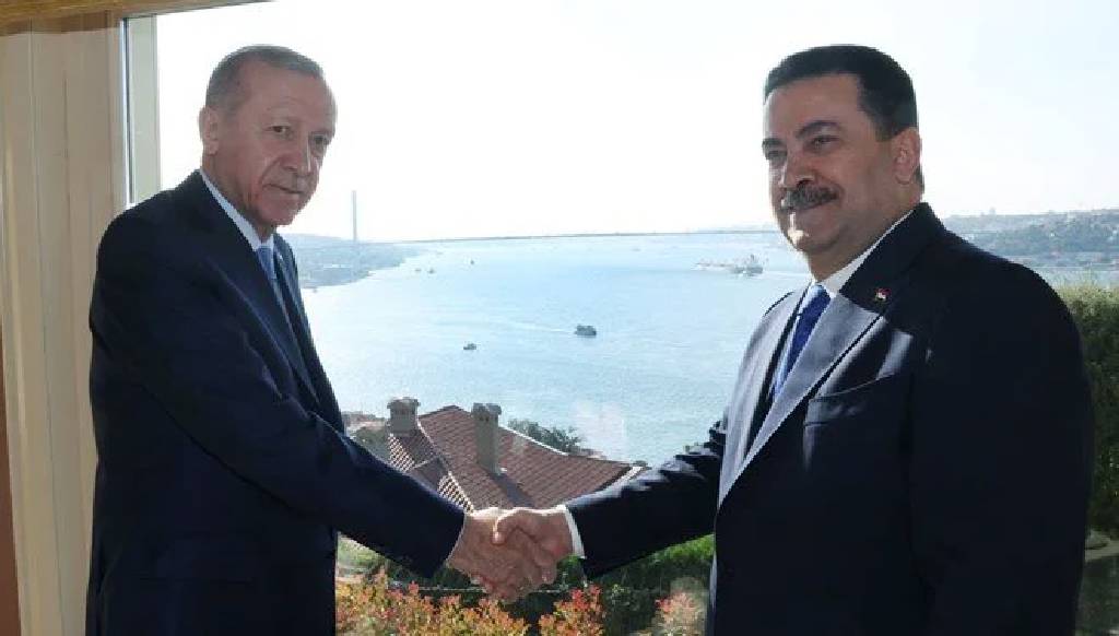 Cumhurbaşkanı Erdoğan, Irak Başbakanı es-Sudani ile İstanbul’da bir araya geldi