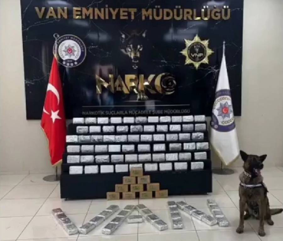 Van'da otomobilde 53 kilo eroin ele geçirildi!