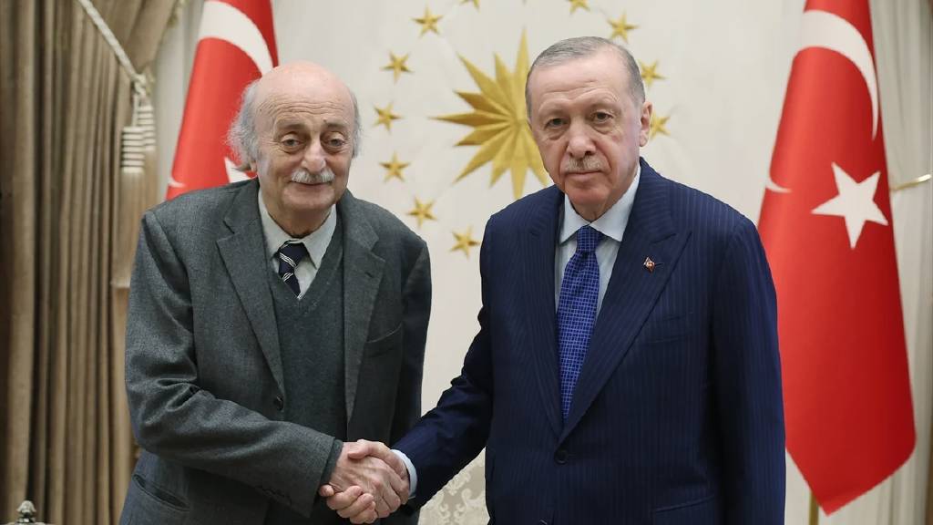 Cumhurbaşkanı Erdoğan, Dürzi lider Velid Canbolat'ı kabul etti