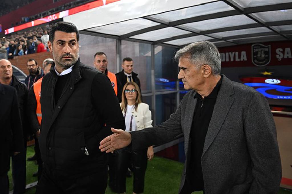 Trabzonspor ile Bodrumspor arasında oynanan karşılaşma öncesinde Volkan Demirel’in Şenol Güneş’e tepkisi dikkat çekti