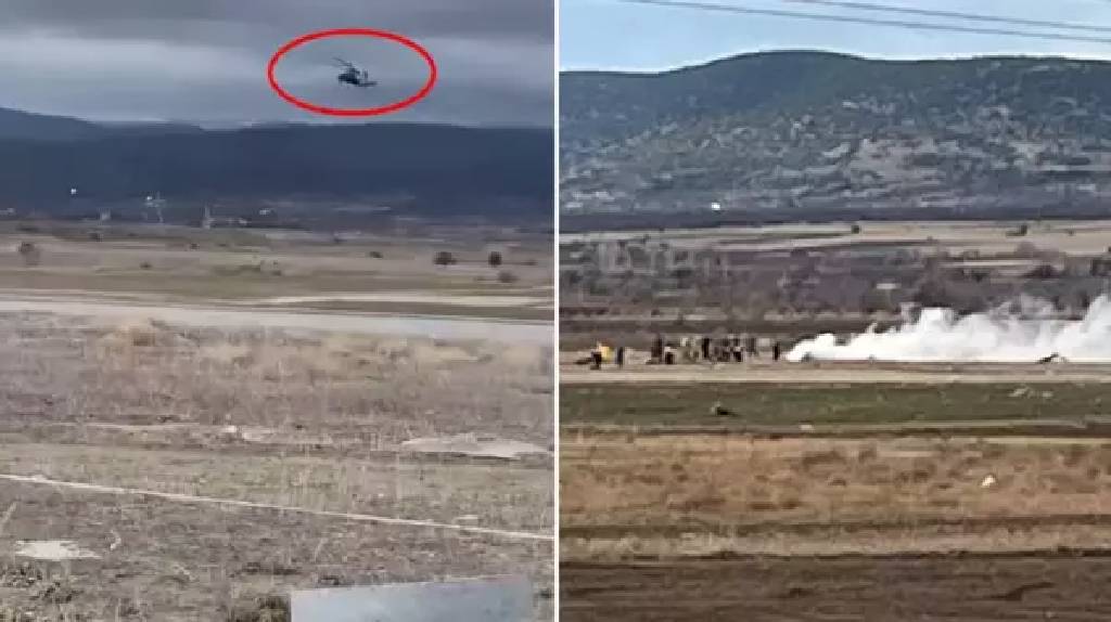 Isparta'da askeri helikopter düştü! 6 asker şehit oldu...