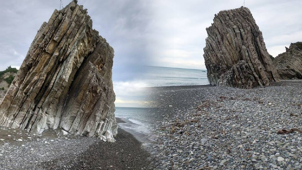 50 yıl sonra ilk! Sinop'ta deniz çekildi, ünlü kayalıklar kara haline döndü