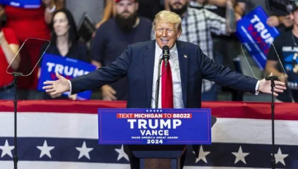 Trump ilk Seçim mitinginde: 'Demokrasi için kurşun yedim'