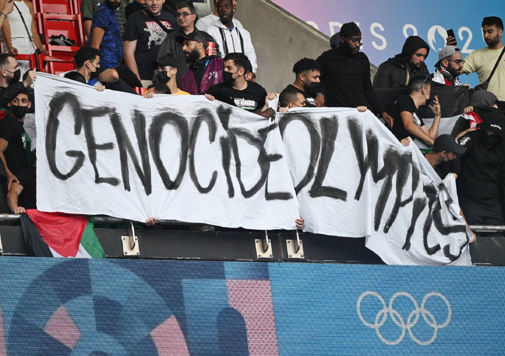 Paris’te İsrail protestosu… 'Soykırım Olimpiyatları'