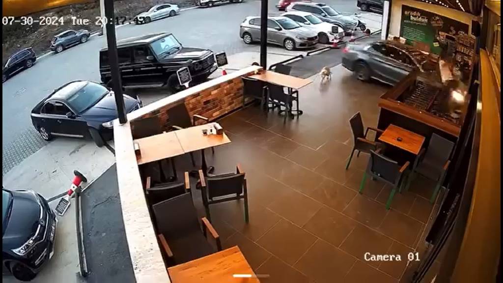 Muğla'da kadın sürücü aracını park etmek isterken markete daldı