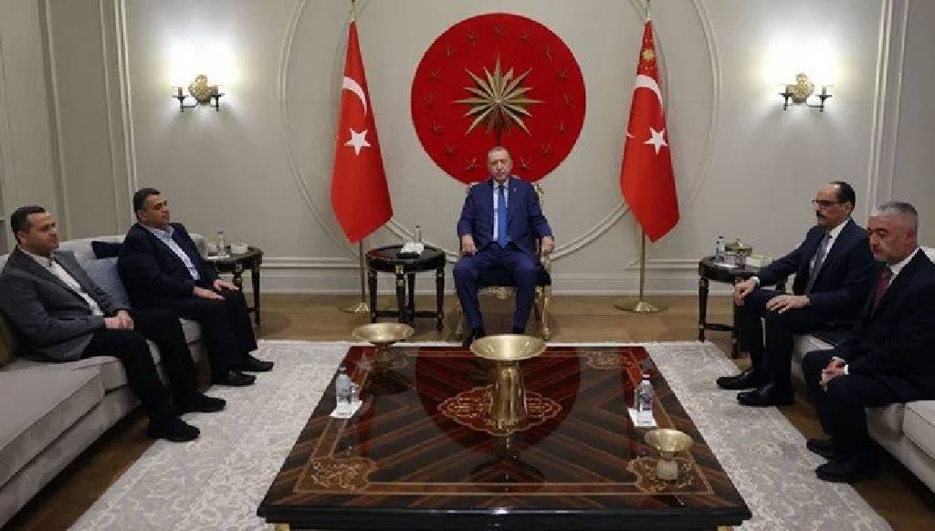 Cumhurbaşkanı Erdoğan, İsmail Heniyye'nin oğullarını kabul etti