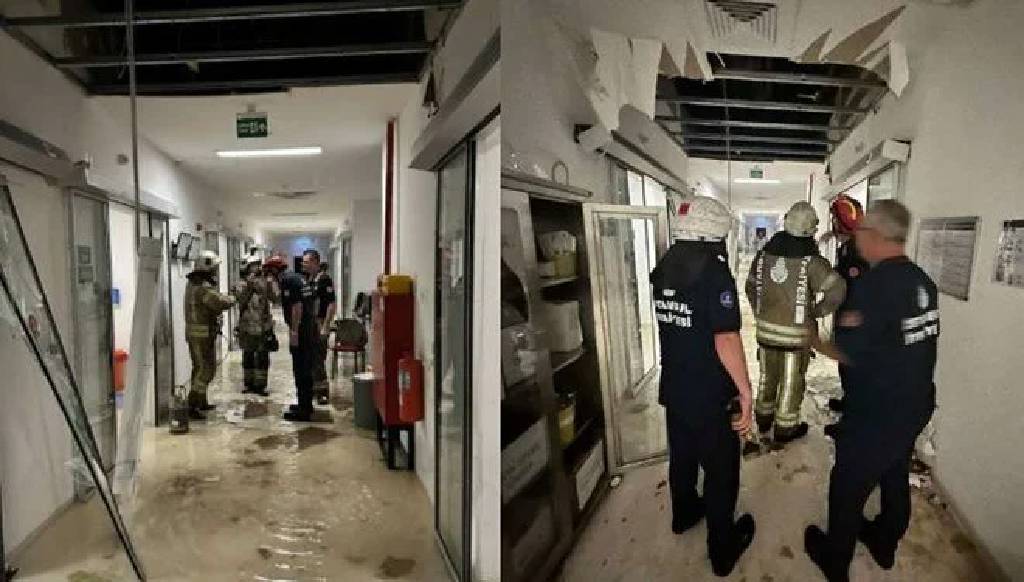 Bakırköy'de yeni doğan yoğun bakım ünitesinde tavan çöktü! 1 bebek hayatını kaybetti...