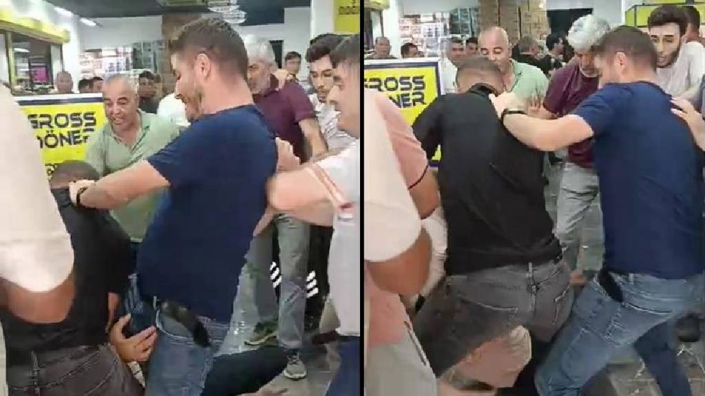 Hatay'da markette indirim izdihamı! Birbirlerine girdiler...