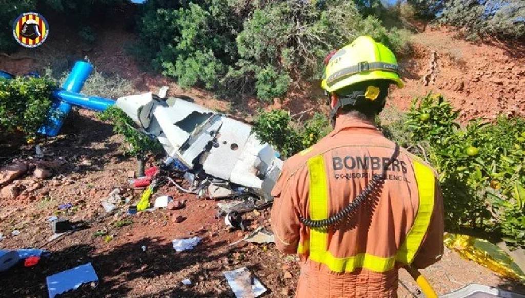 İspanya’da korkunç kaza: Helikopter yüksek gerilim hattına çarptı