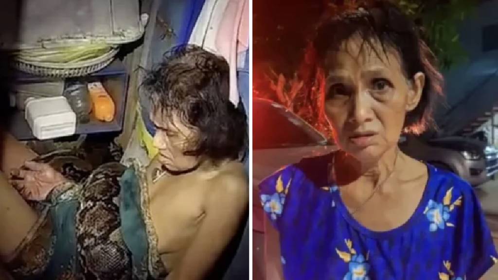 Tayland'da piton dehşeti: 64 yaşındaki kadın 4 saatlik mücadelenin ardından kurtarıldı