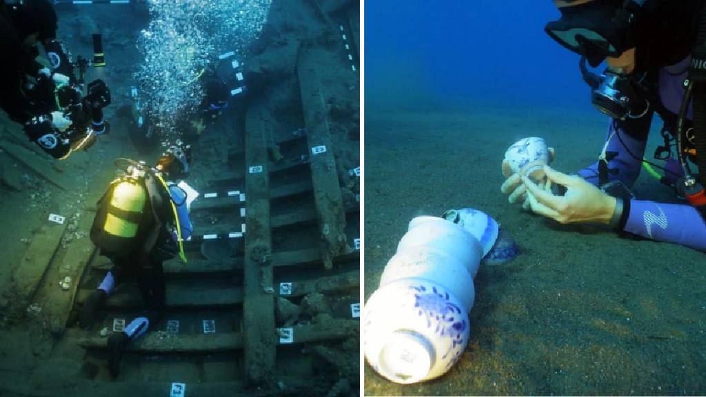 400 yıllık Osmanlı batığı: Silah ve Çin porseleni bulundu