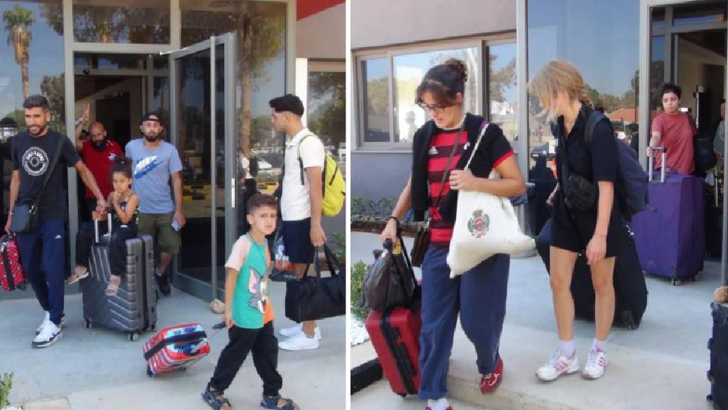 Lübnan'dan kaçan yabancılar Türkiye'ye geldi