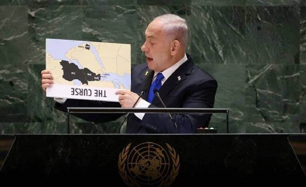 Netanyahu Gazze'yi haritadan komple sildi!!