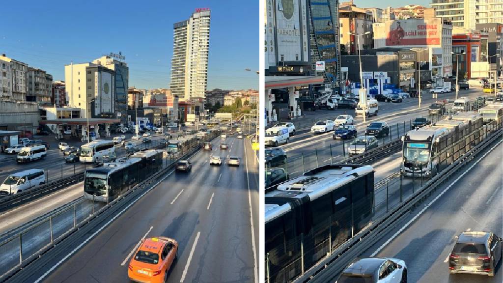 İstabul’da metrobüsün tekerlekleri fırladı