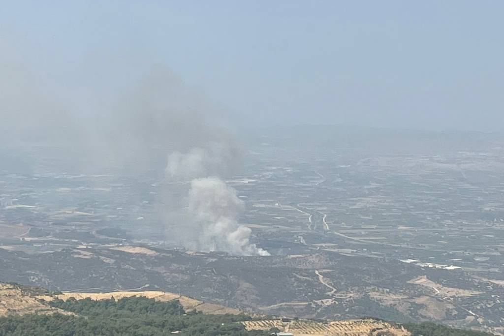 İzmir'deki ormanlık alanda yangın... Havadan ve karadan müdahale başladı!