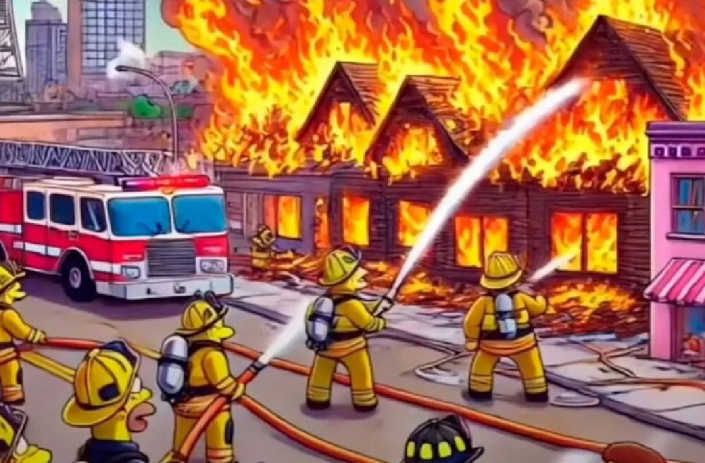 Simpsonlar yine şaşırtmadı! Los Angeles yangınını 20 yıl önce tahmin etmiş...