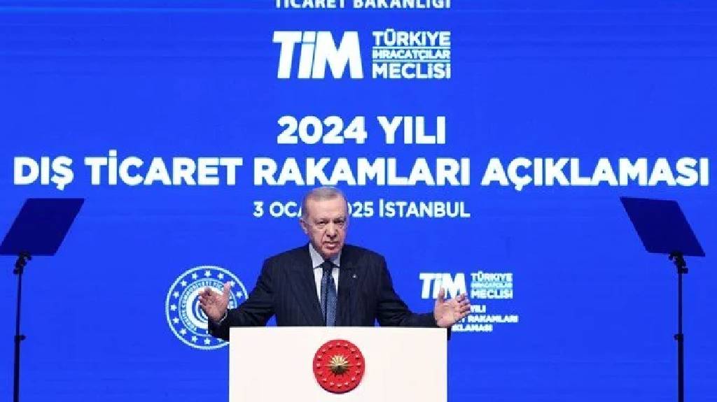Cumhurbaşkanı Erdoğan: 2024'te 262 milyar dolar ihracatla rekor kırıldı