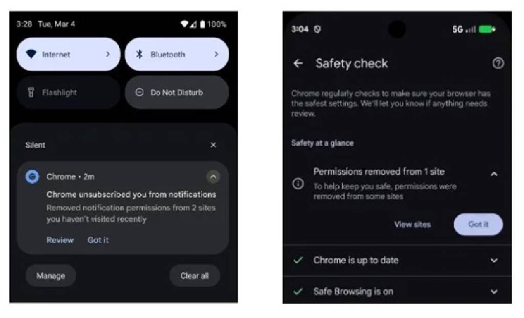 Google Chrome, istenmeyen sitelerden gelen bildirimleri otomatik olarak kapatıyor