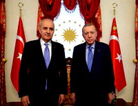 Cumhurbaşkanı Erdoğan, Numan Kurtulmuş'u kabul etti