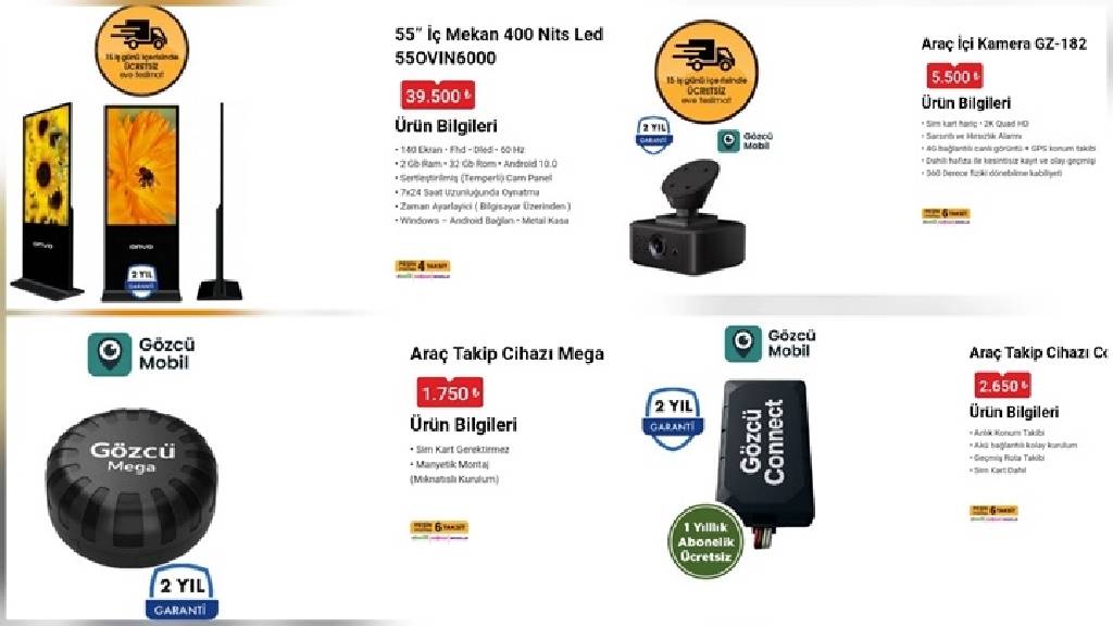 BİM marketler akıllı ekran ve sim kartlı araç takip cihazı satacak