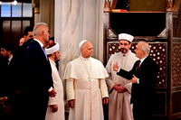 Papa 14. Leo, Sultanahmet Camii'ni ziyaret etti