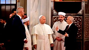 Papa 14. Leo, Sultanahmet Camii'ni ziyaret etti