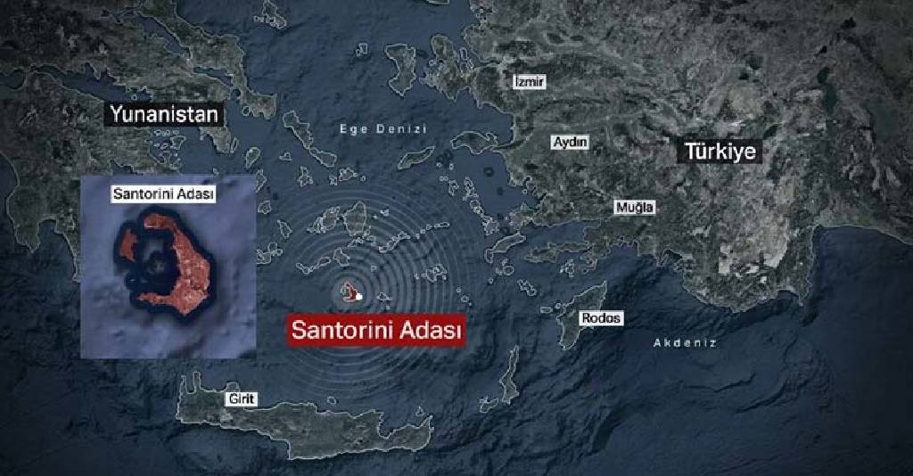 Yunan adası Santorini'de son durum! Heyelan riski arttı, 6'dan büyük deprem bekleniyor...