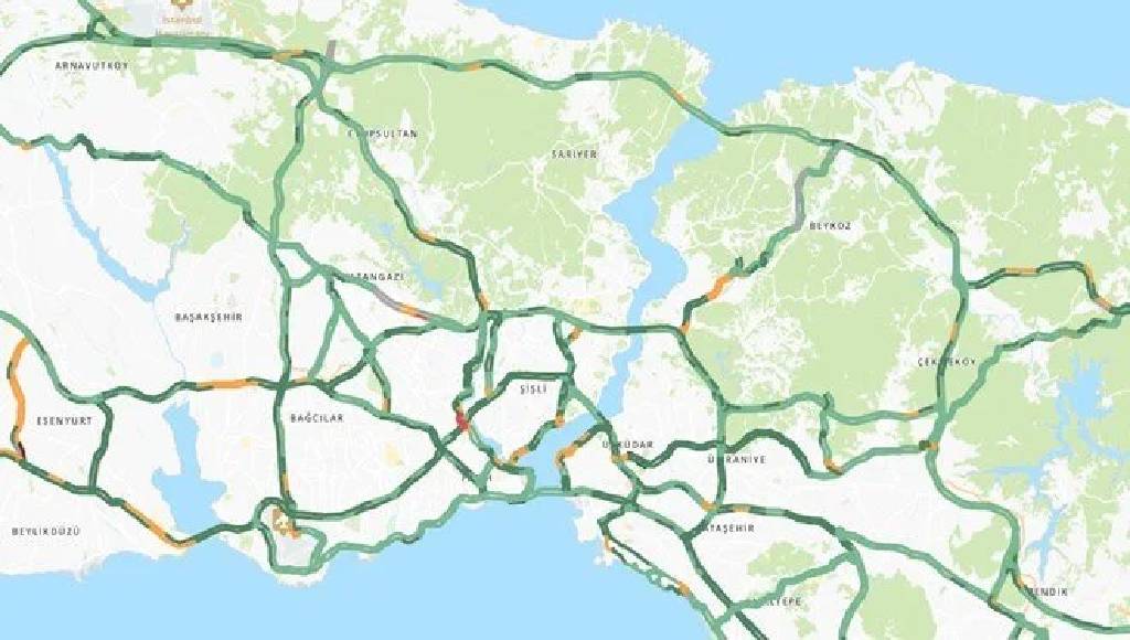 İstanbul trafiğine kar etkisi! Trafikte son durum