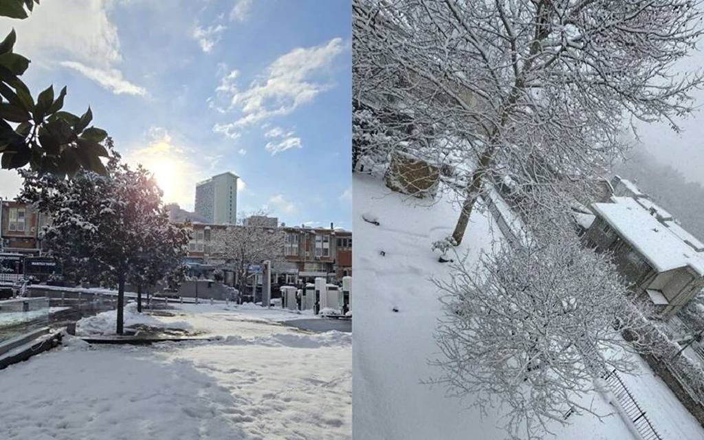 En soğuk gece yaşandı! İstanbul’da bir yanda güneş bir yanda kar...