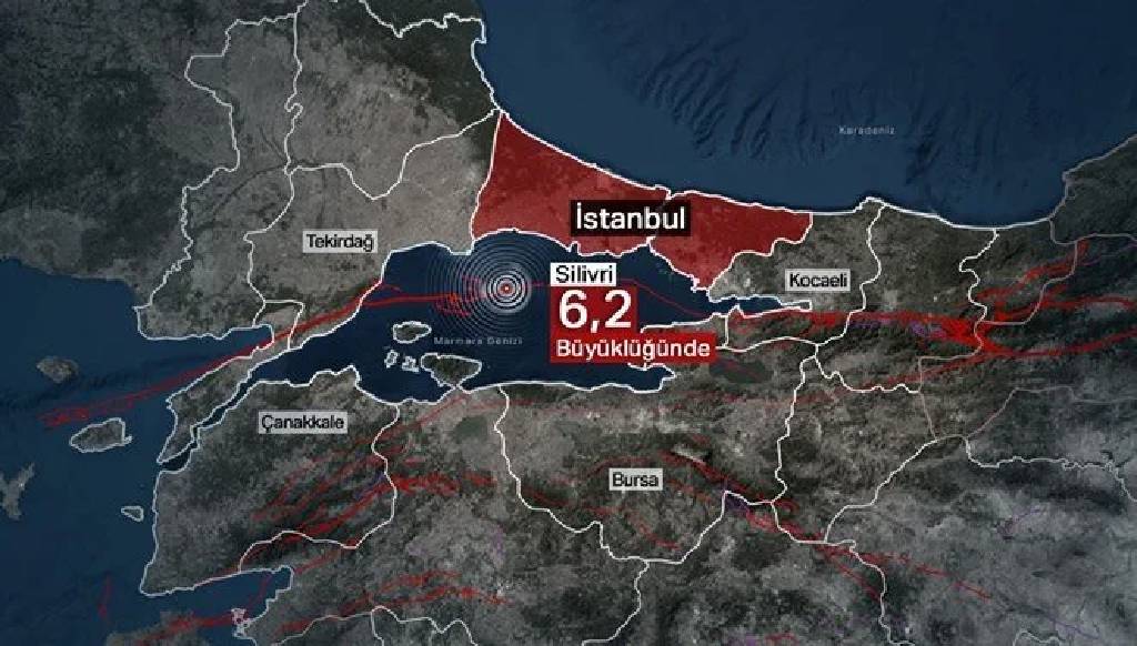 İstanbul'da 6.2 büyüklüğünde deprem!