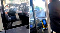 Metrobüs şoföründen skandal hareket: Seyir halinde telefonla oynadı