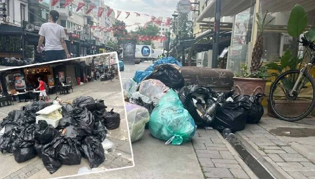 İzmir’de grev kaosu: Üçüncü günde sokaklar çöp yığınına döndü
