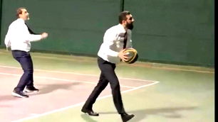 Suriye lideri Ahmed Şara, Hasan Şeybani ile basketbol oynadı