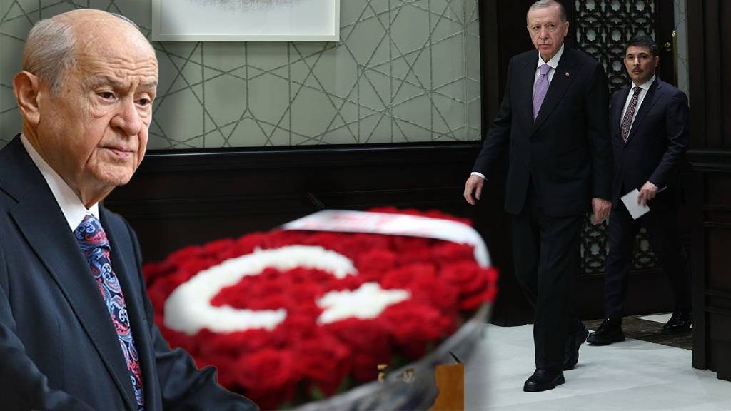 Devlet Bahçeli, Kabine toplantısına ay yıldızlı çiçek gönderdi