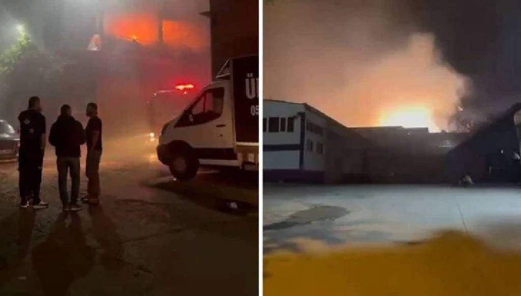 İstanbul Zeytinburnu'nda sanayi sitesinde yangın!
