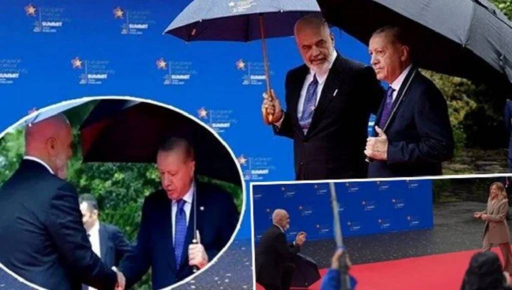 Edi Rama’dan Meloni’ye diz çökerek karşılama: Spor ayakkabıları Erdoğan’ın gözünden kaçmadı