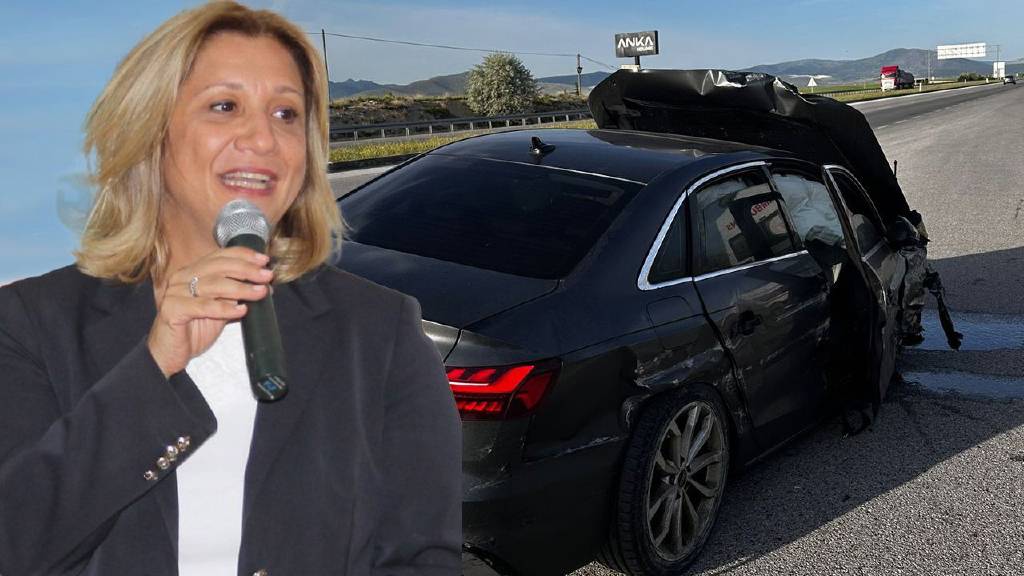 Eski AK Partili vekil ölümden döndü! Eşinin kullandığı araç bariyerlere çarptı