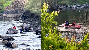Ardahan'da Kura Nehri'ne giren 2 kişiden 1'i boğuldu, 1'i kayıp