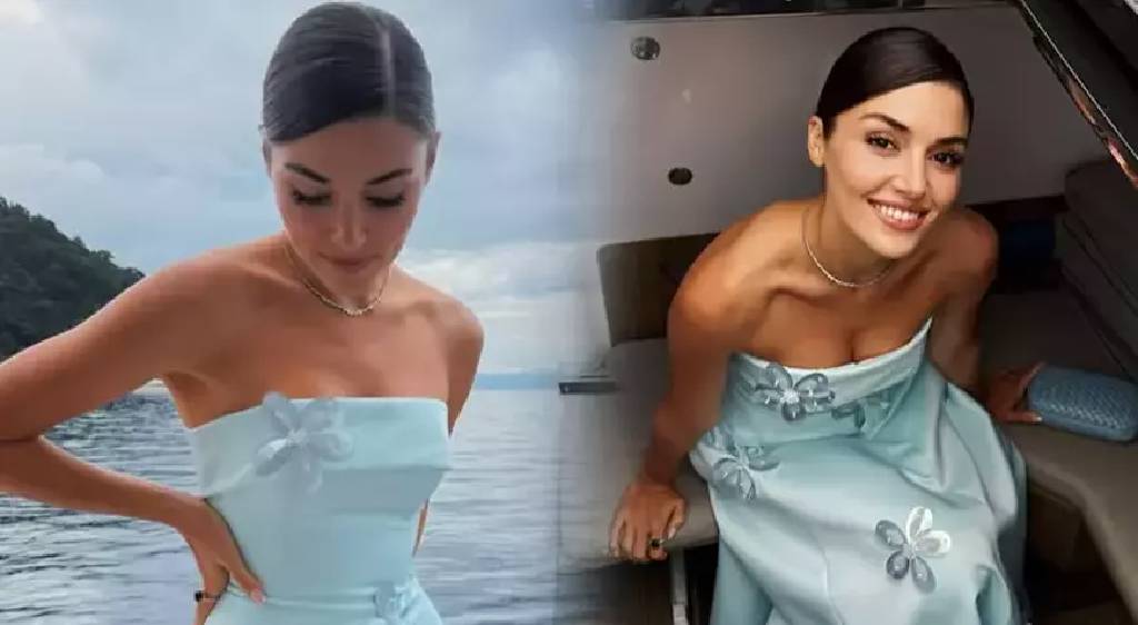 Hande Erçel'den tekne pozu!
