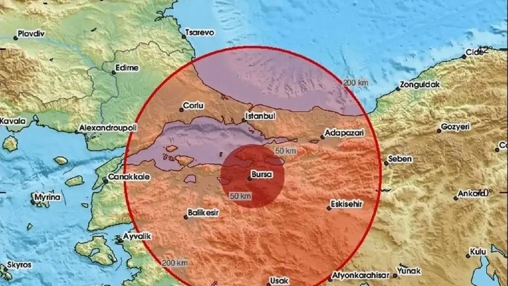 Bursa’da 3.9 büyüklüğünde deprem