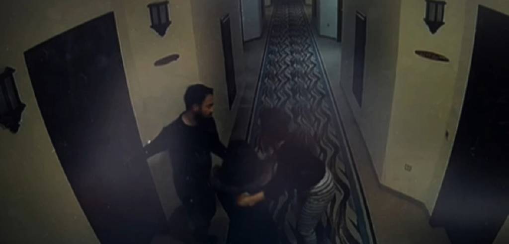 Grand Kartal Otel yöneticisinin yangından kaçış anı!