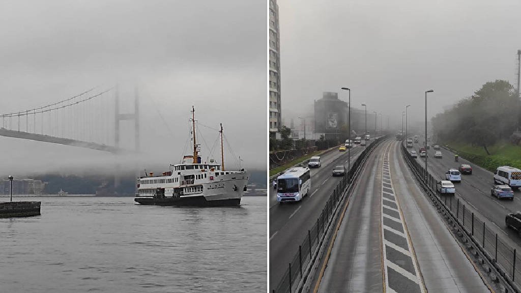 İstanbul Boğazı sise teslim oldu