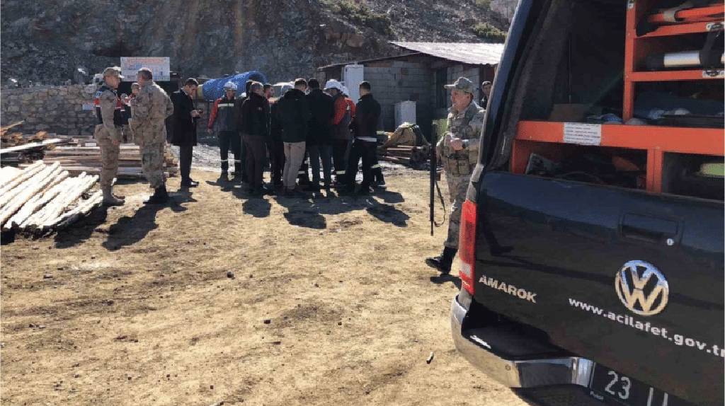 Elazığ'da maden ocağında göçük meydana geldi: 1 işçi mahsur kaldı