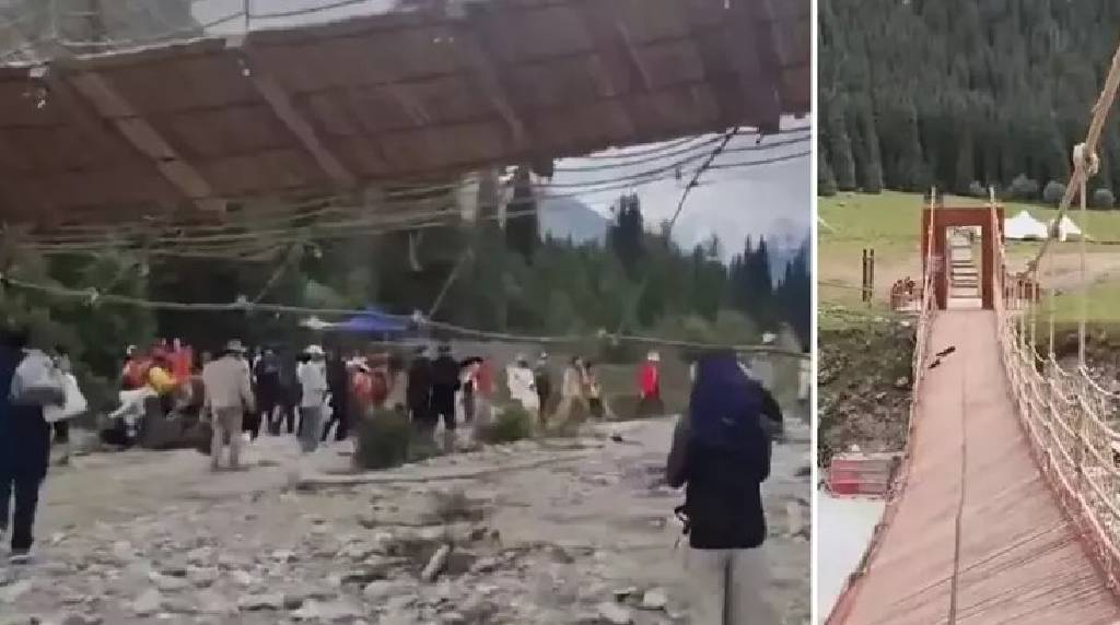 Çin'de asma köprünün halatı koptu: 5 ölü, 24 yaralı